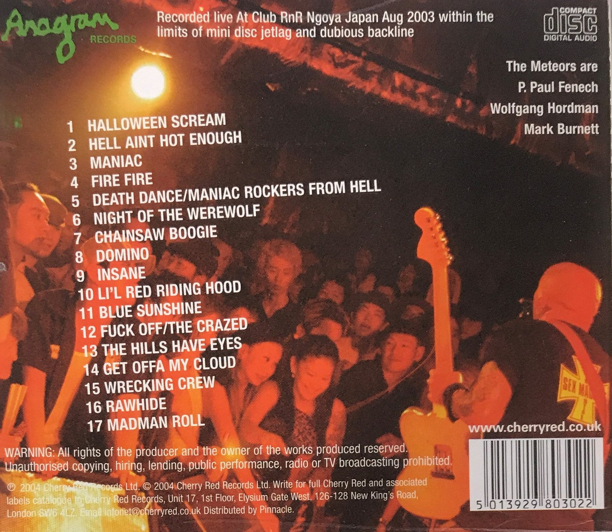 CD - Meteors - Hell In The Pacific - Live In Japan