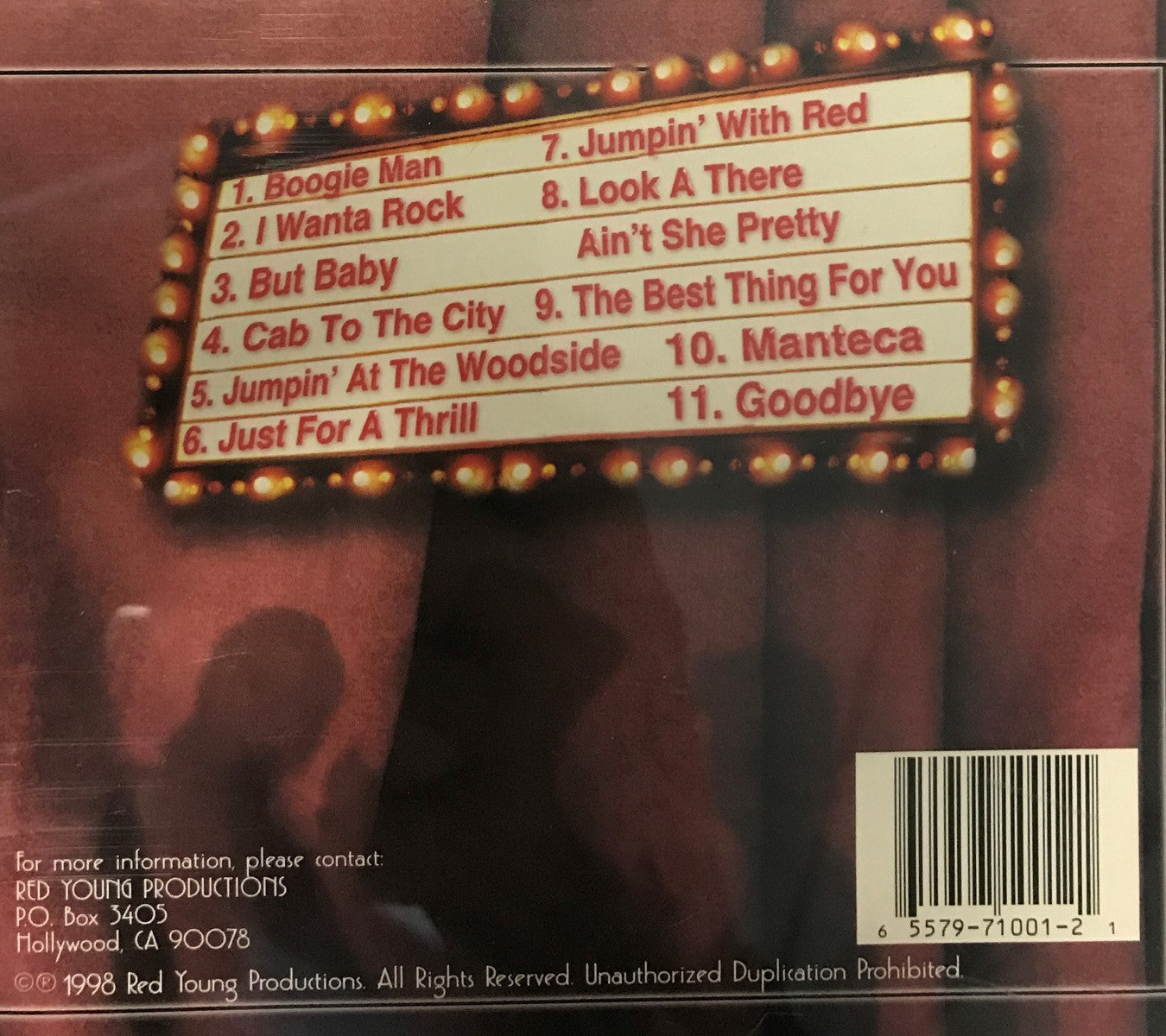 CD - Red & The Red Hots - The Boogie Man