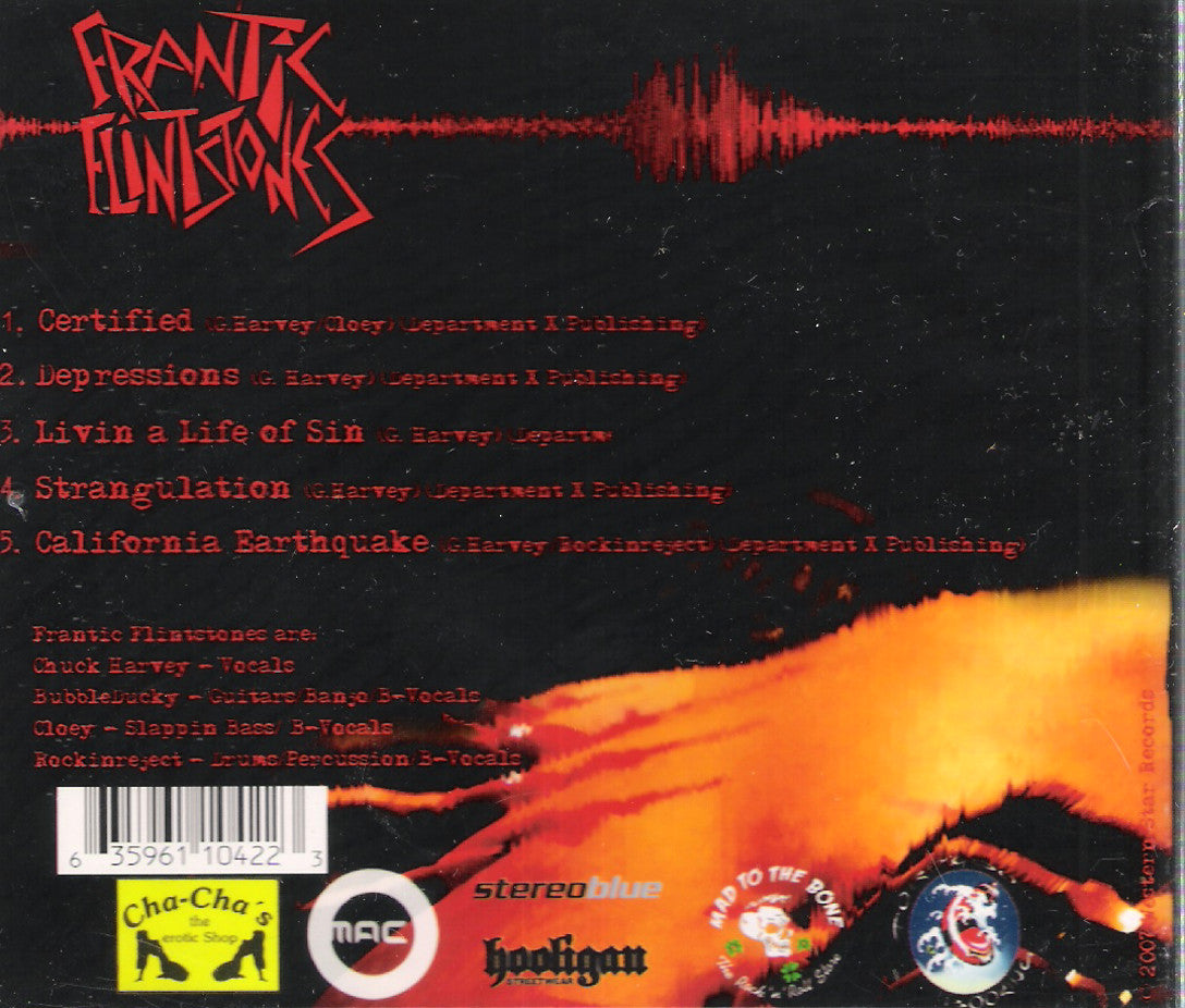 CD - Frantic Flintstones - California Earthquake