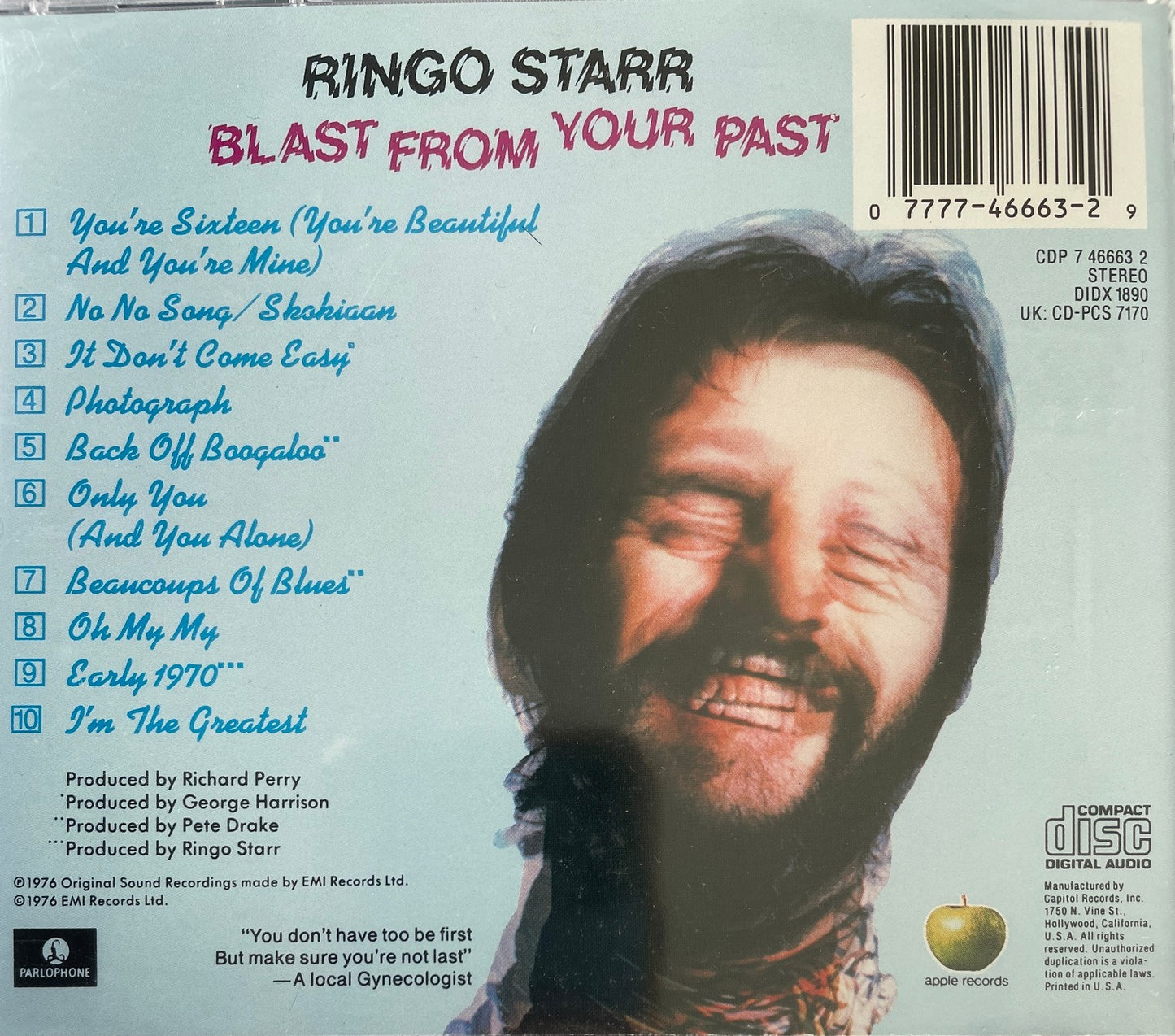 CD - Ringo Starr - Blast From Your Past