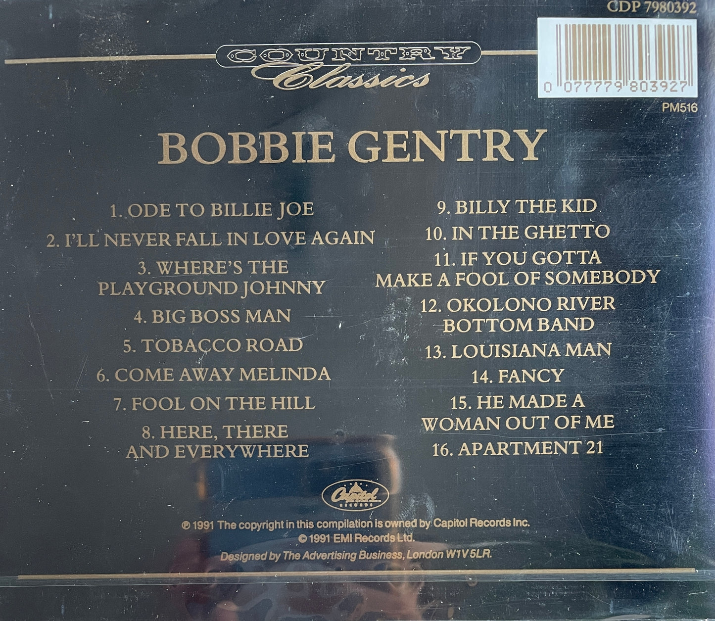 CD - Bobbie Gentry - Country Classics