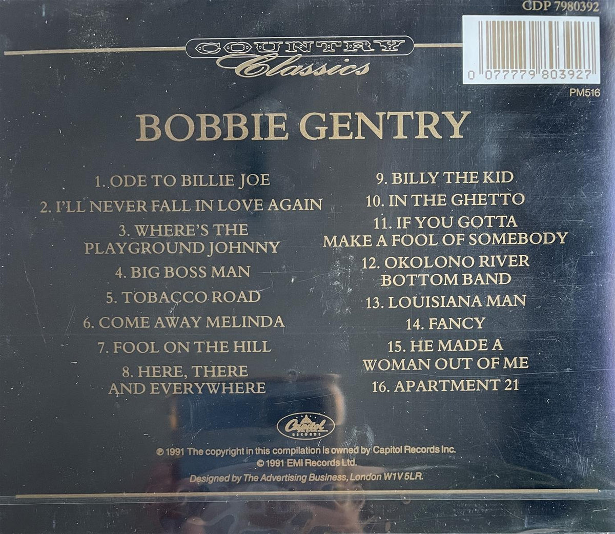 CD - Bobbie Gentry - Country Classics