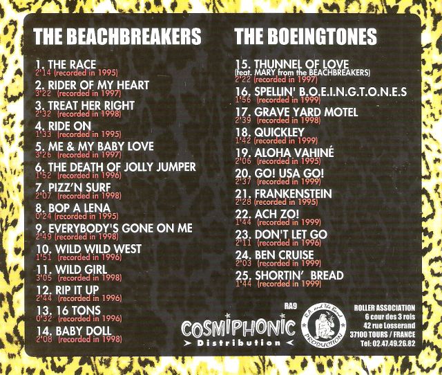 CD - Beachbreakers & Boeingtones - 50s And 90s Hits