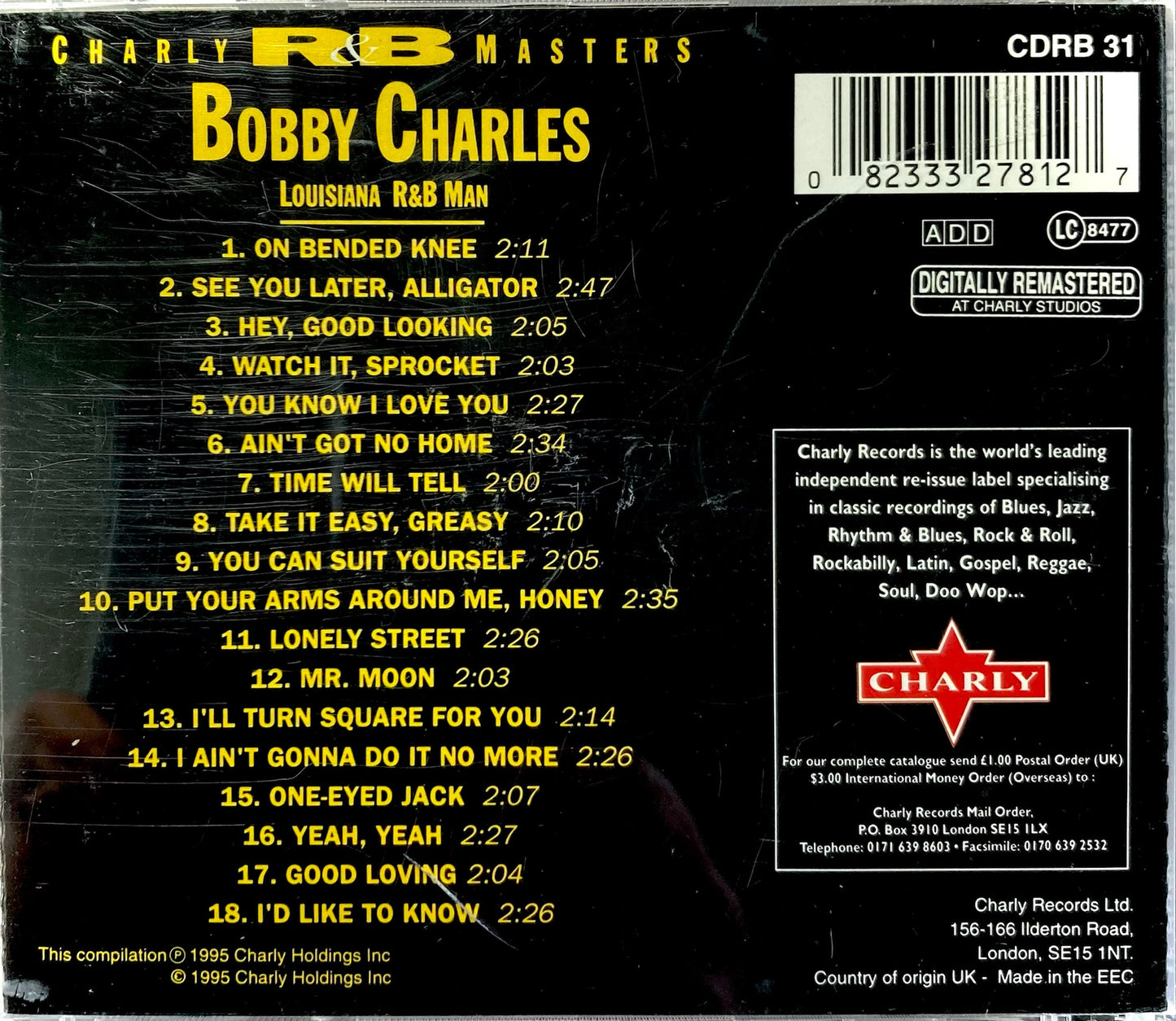 CD - Bobby Charles - Louisiana R&B Man