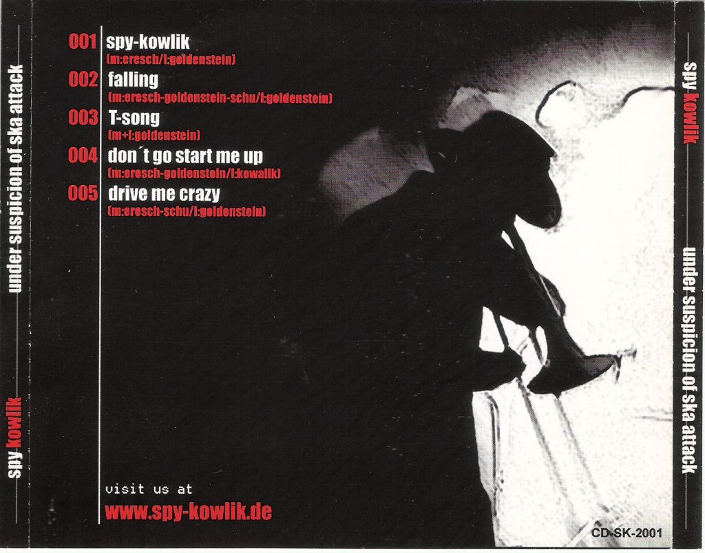 CD - Spy Kowlik - Under Suspicion Of Ska Attack