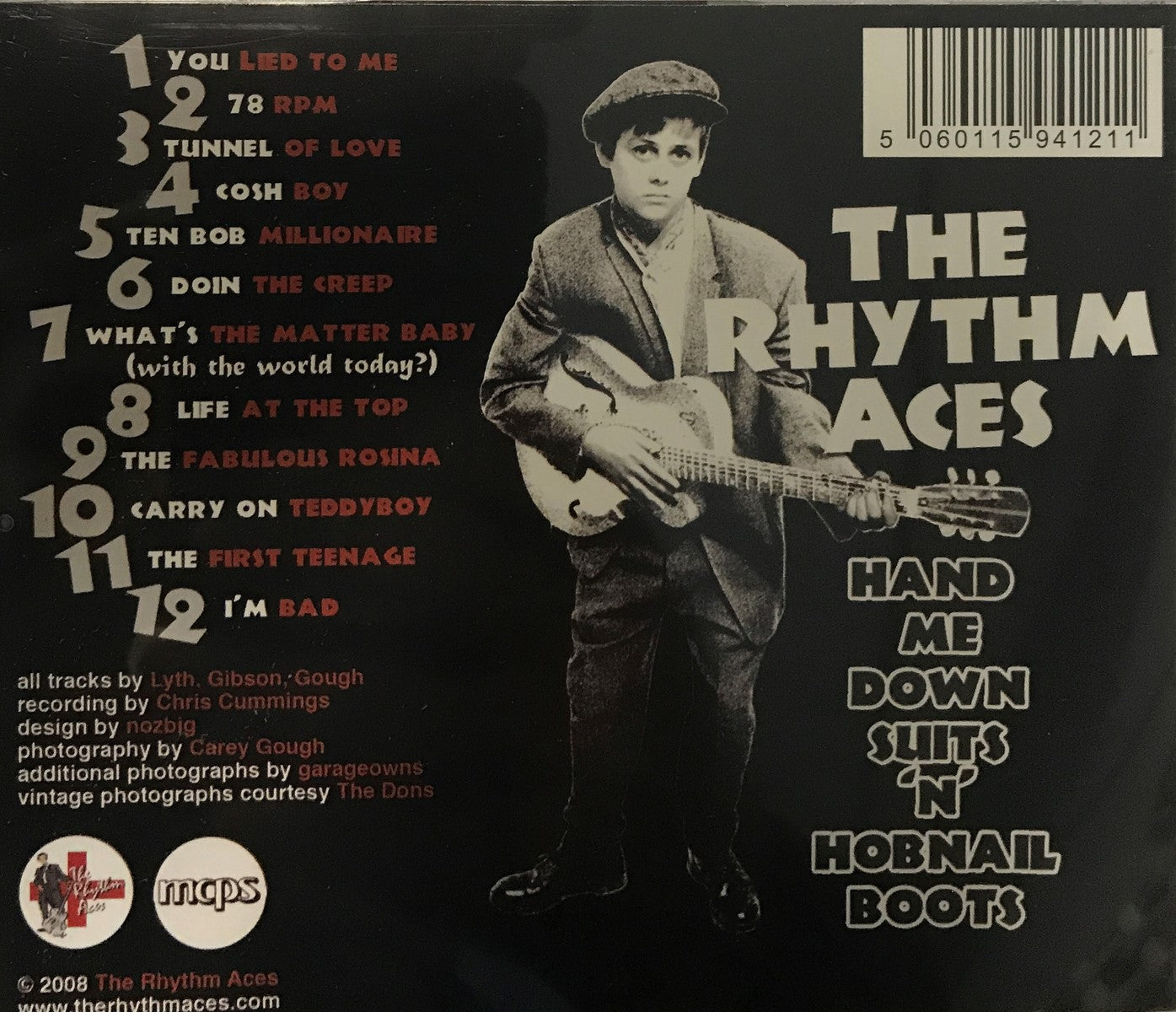 CD - Rhythm Aces - Hand Me Down Suits'n'hobnail Boots