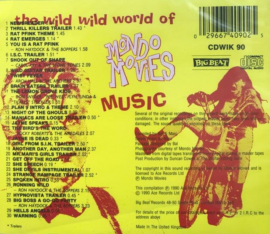 CD - VA - Mondo Movie Music - Wild Wild World Of...