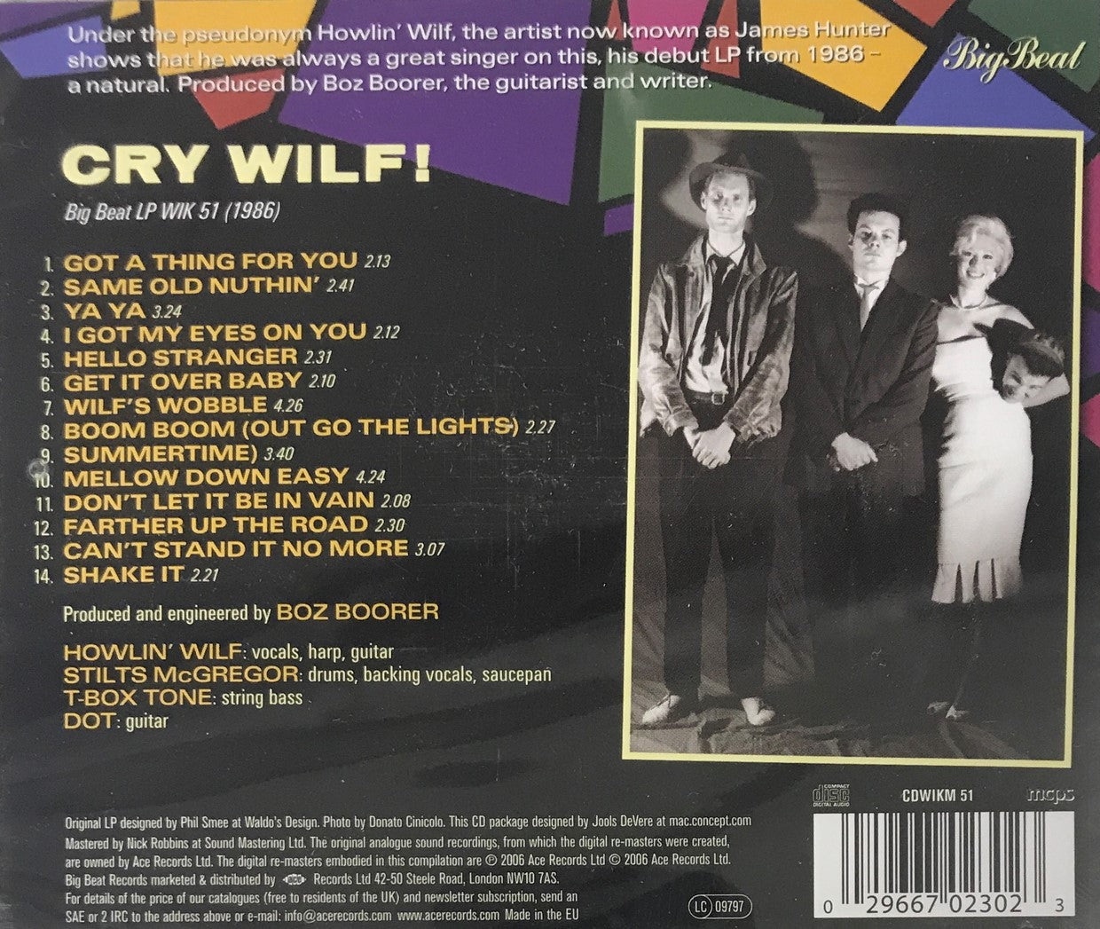 CD - Howlin' Wilf & The Vee-Jays - Cry Wilf!