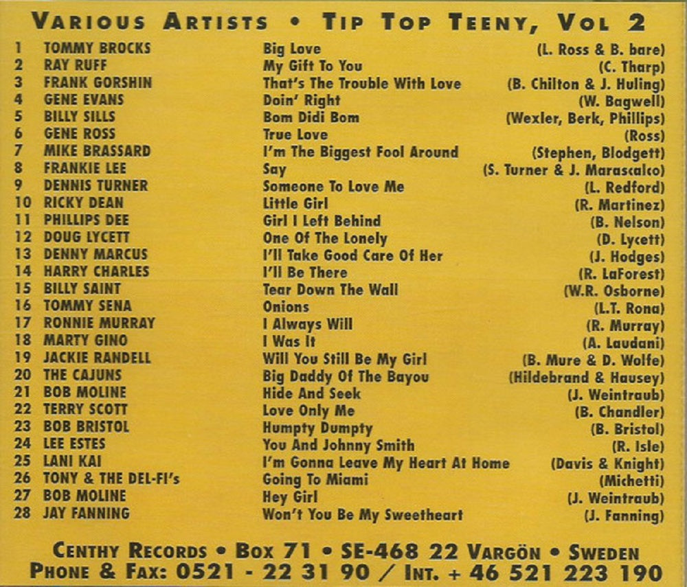 CD - VA - Tip Top Teeny Vol. 2