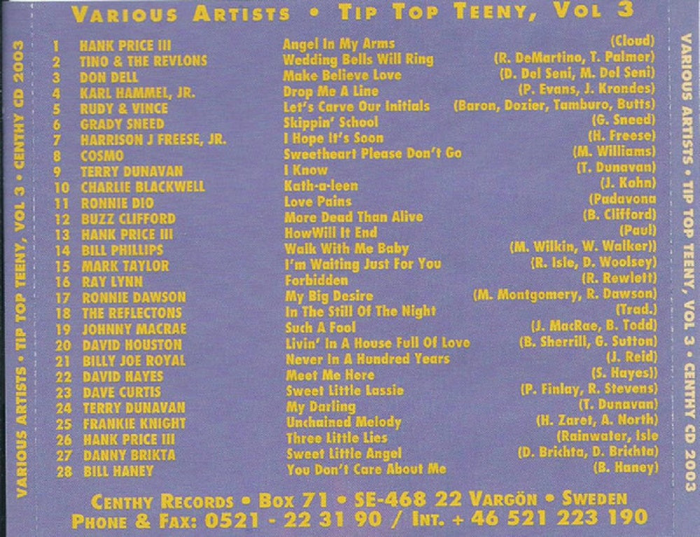 CD - VA - Tip Top Teeny Vol. 3