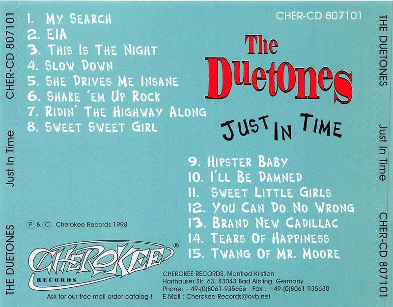 CD - Duetones - Just In Time