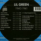 CD - Lil Green - 1940 - 1941 The Chronological Classics