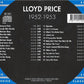 CD - Lloyd Price - The Chronological 1952 - 1953 - Blues & Rhythm Series