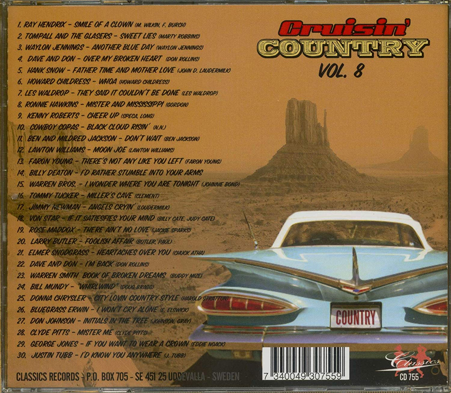 CD - VA - Cruisin' Country Vol. 8