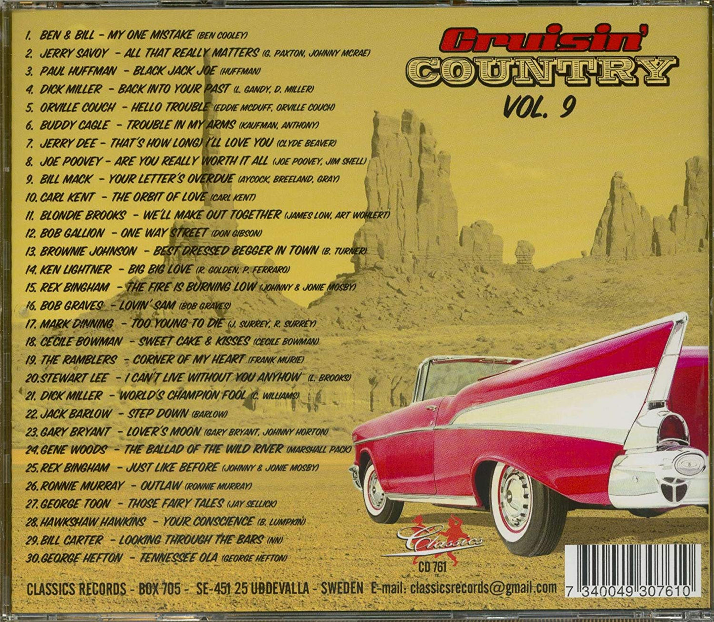 CD - VA - Cruisin' Country Vol. 9