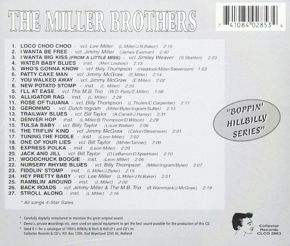 CD - Miller Brothers Band - Miller Brothers