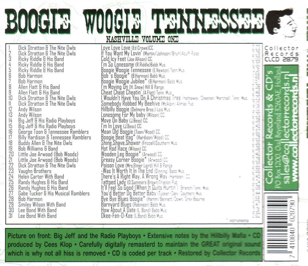 CD - VA - Nashville Vol. 1 - Woogie Tennessee