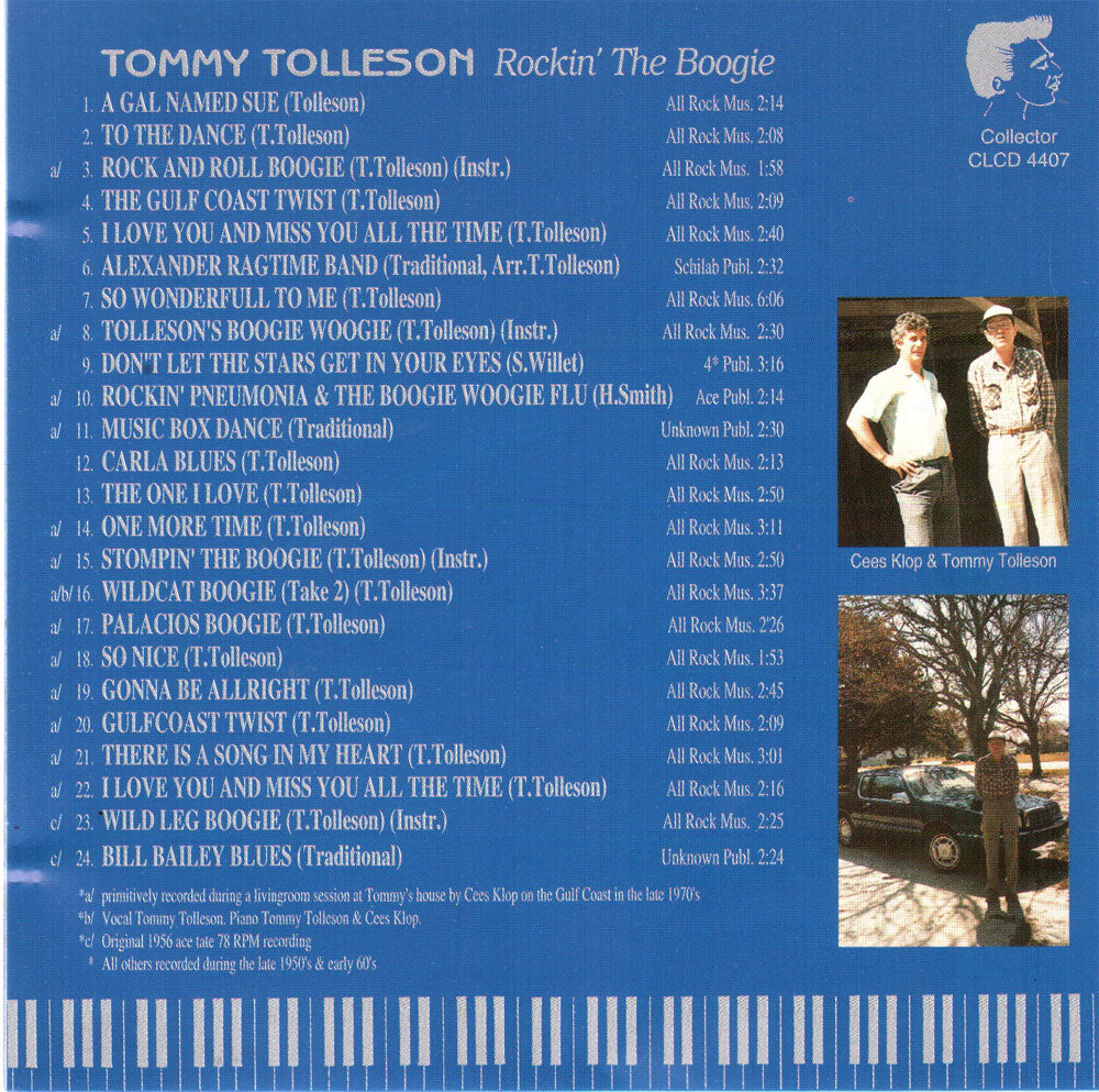 CD - Tommy Tolleson - Rockin' The Boogie