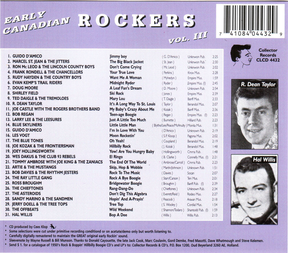 CD - VA - Early Canadian Rockers Vol. 3