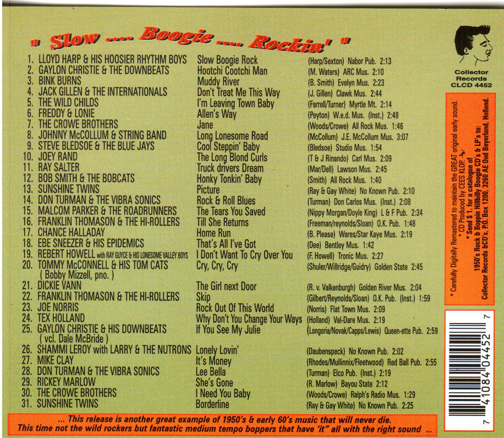 CD - VA - Slow Boogie Rockin'