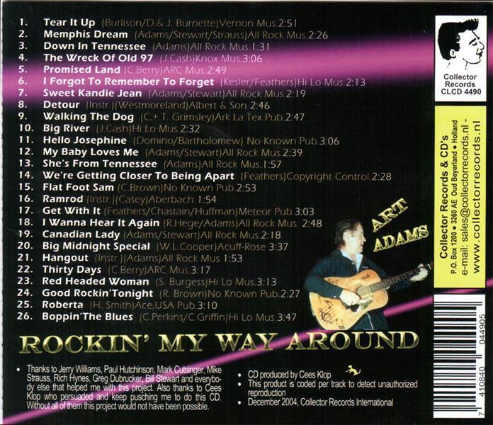 CD - Art Adams - Rockin' My Way Around