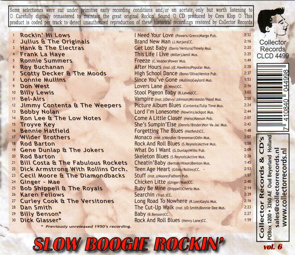 CD - VA - Simply Slow Boogie Rockin' Vol. 6