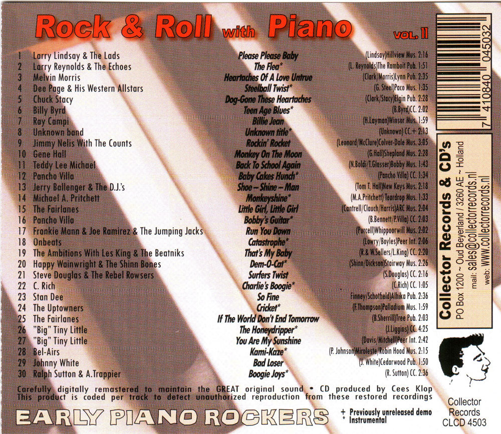 CD - VA - Rock & Roll With Piano Vol. 11