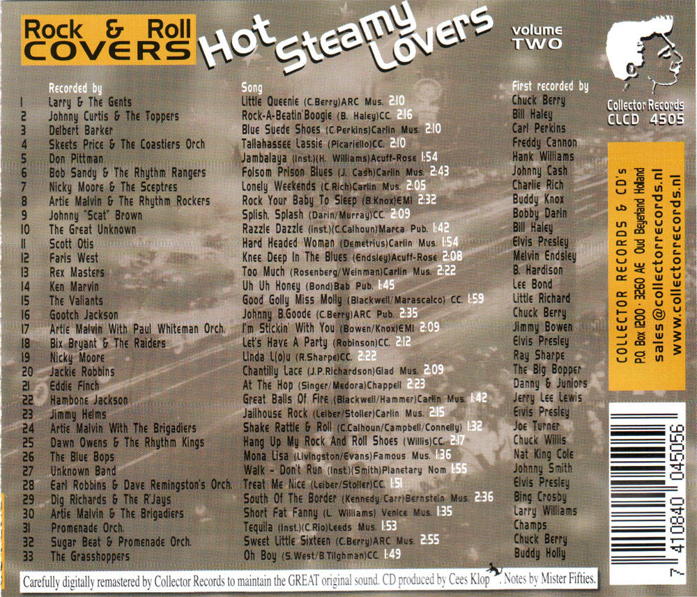 CD - VA - Rock & Roll Covers - Hot Steamy Lovers Vol. 2