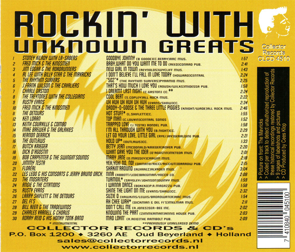 CD - VA - Rockin' With Unknown Greats