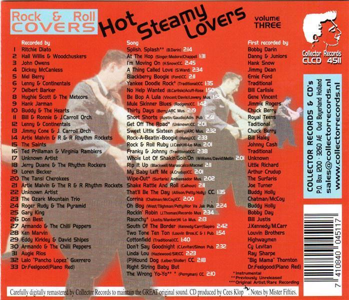 CD - VA - Rock & Roll Covers - Hot Steamy Lovers Vol. 3