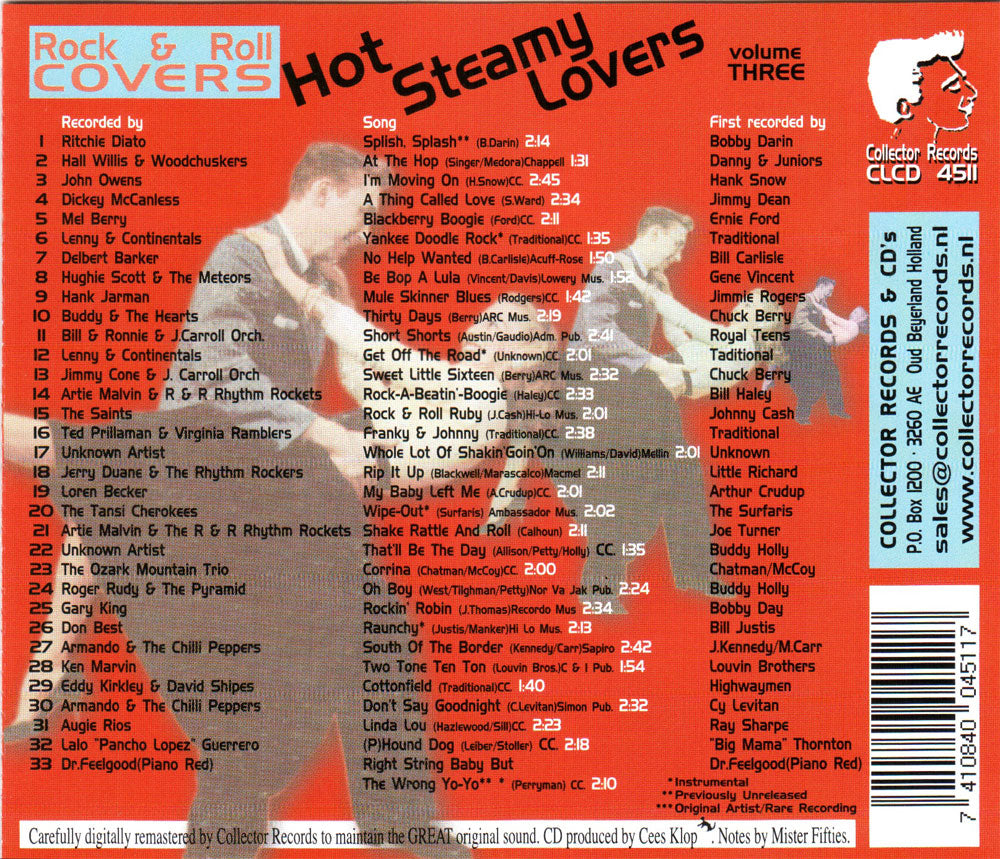 CD - VA - Rock & Roll Covers - Hot Steamy Lovers Vol. 3