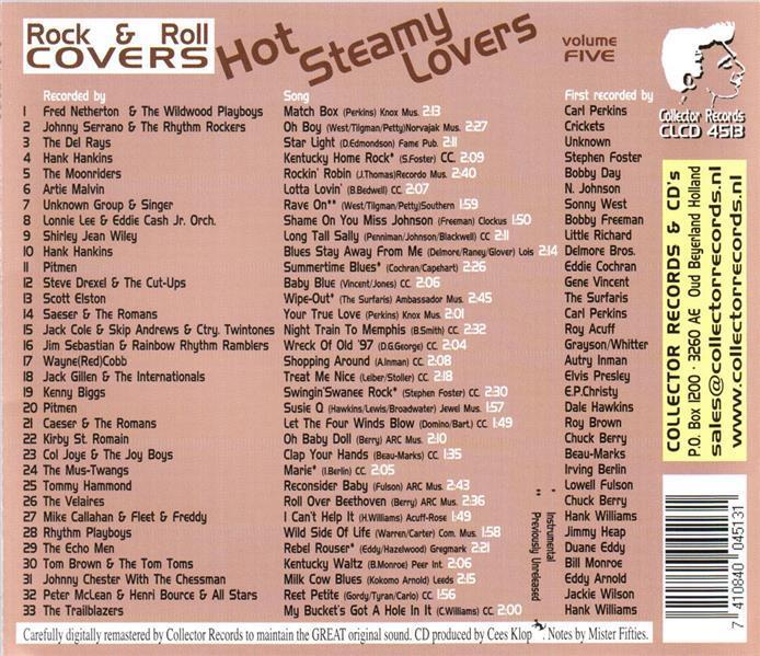 CD - VA - Rock & Roll Covers - Hot Steamy Lovers Vol. 5
