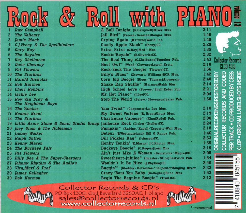 CD - VA - Rock And Roll With Piano Vol. 13