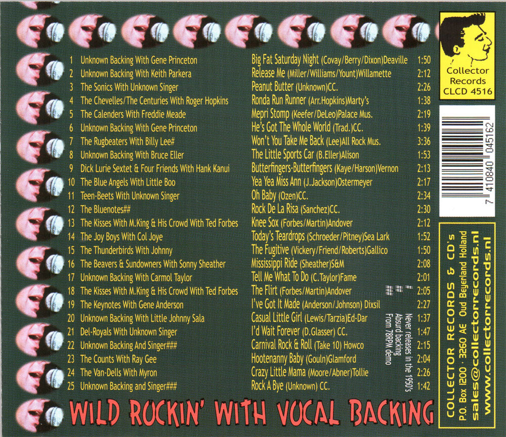 CD - VA - Early Rock, Rock With Vocal Backing