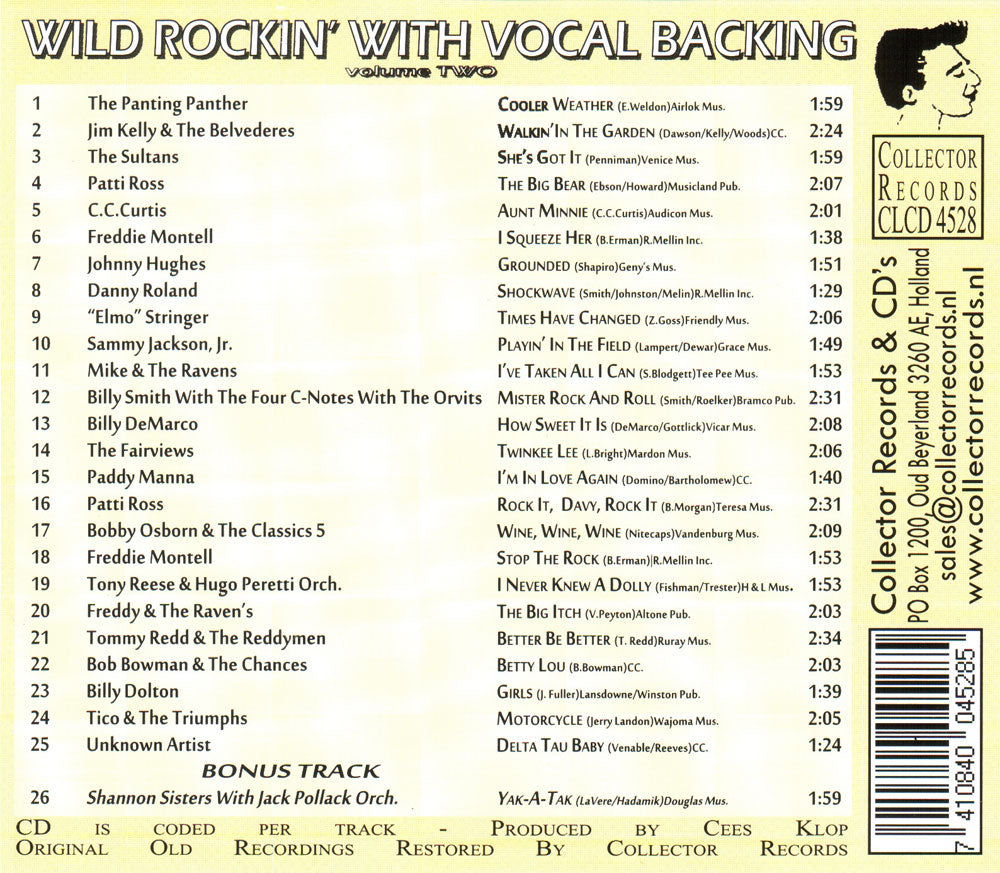 CD - VA - Wild Rockin' With Vocal Backing Vol. 2