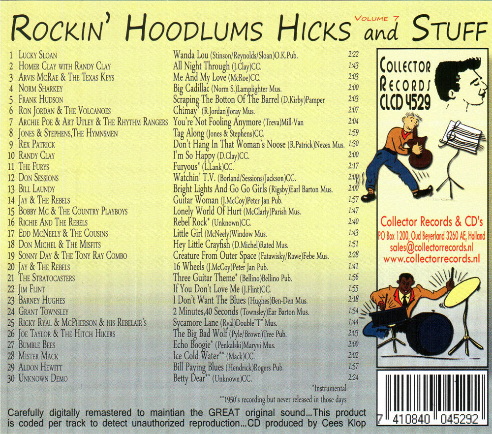 CD - VA - Rockin Hoodlums Hicks And Stuff Vol. 7