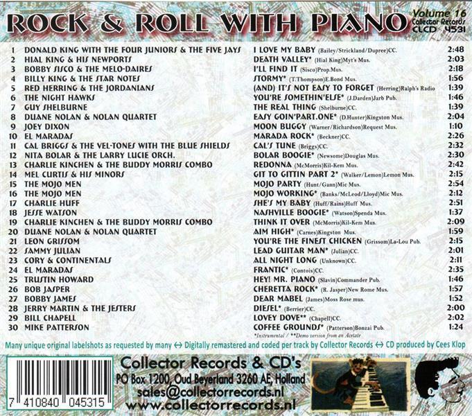 CD - VA - Rock And Roll With Piano Vol. 16
