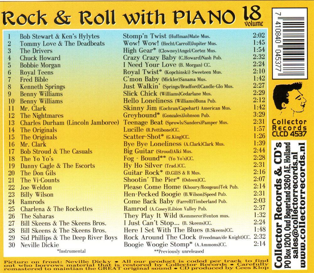 CD - VA - Rock'n'Roll With Piano Vol. 18