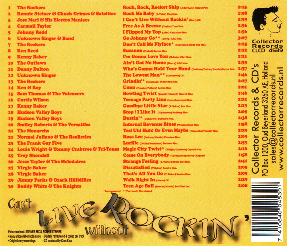 CD - VA - Can't Live Without Rockin'