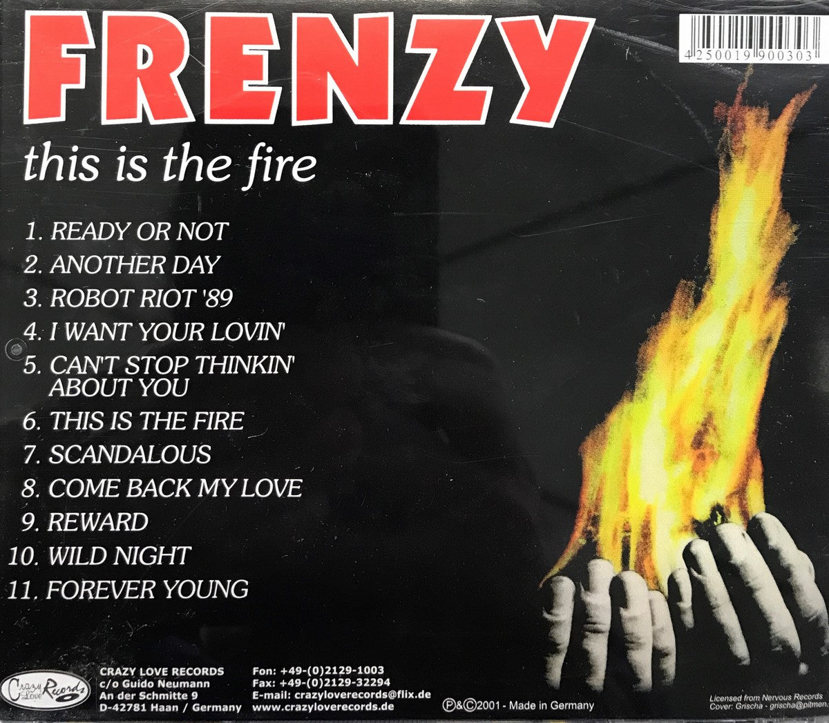 CD - Frenzy - This Is The Fire