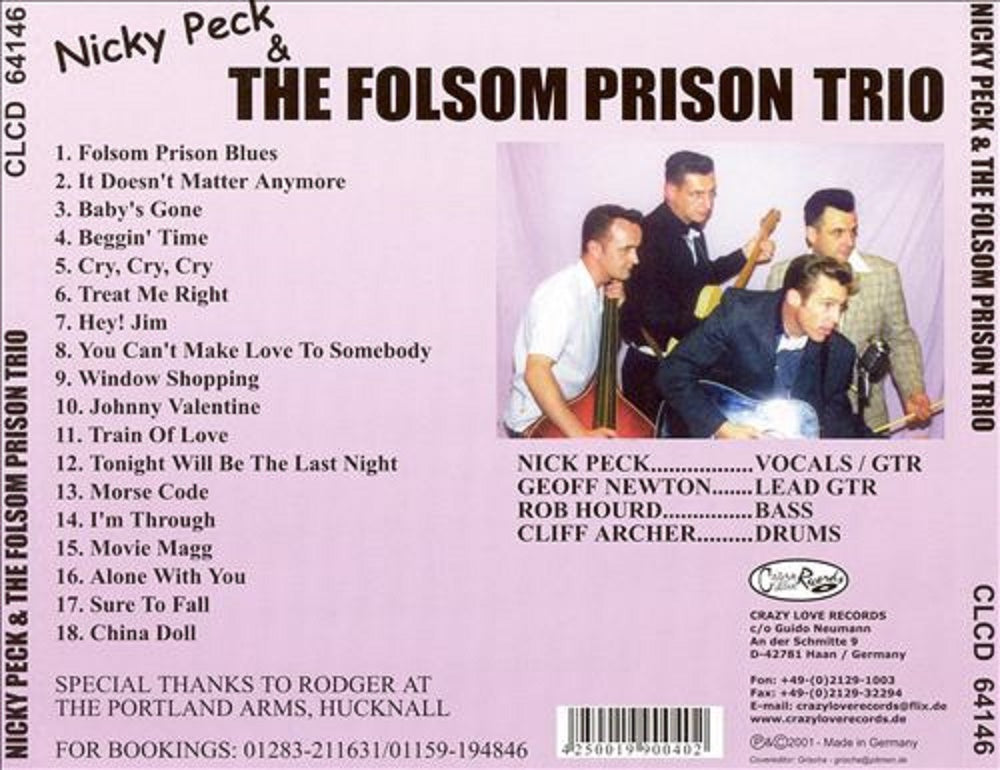 CD - Nicky Peck & The Folsom Prison Trio - Jailbreak