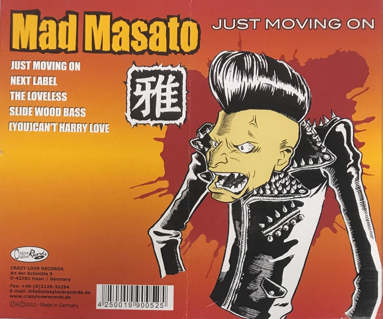 CD - Mad Masato - Just Moving On - 5-Track-C