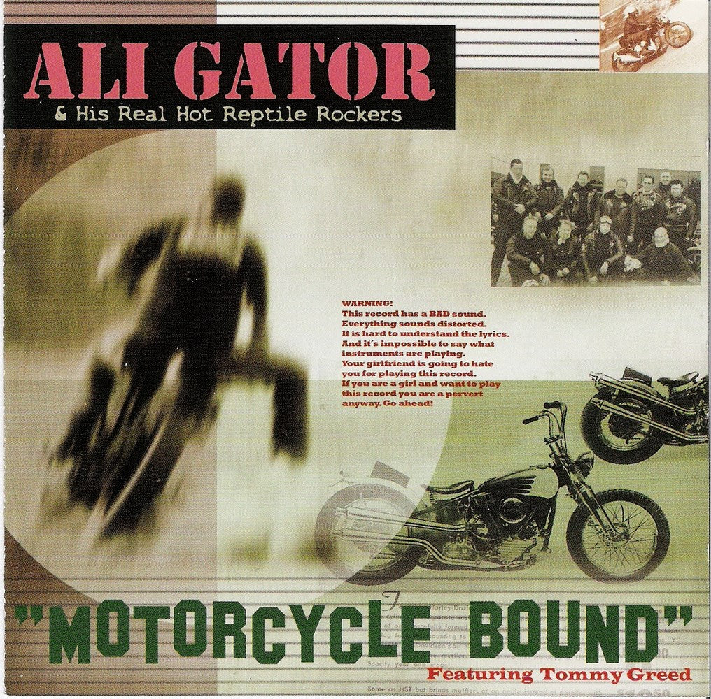 CD - Ali Gator & His Real Hot Reptile Rockers - Motorcycle Bound