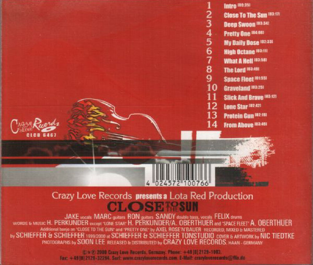 CD - Lota Red - Close To The Sun