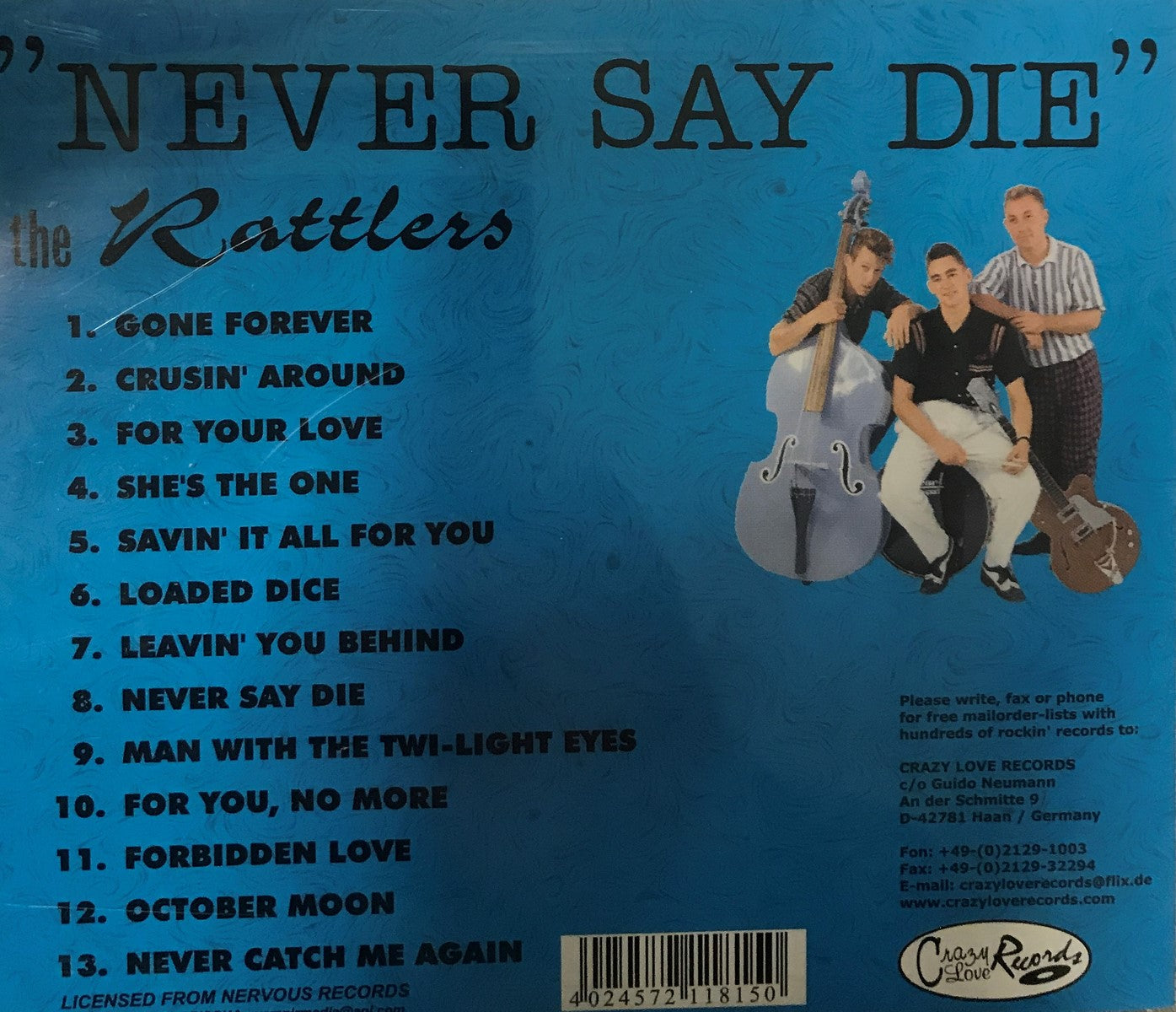 CD - Rattlers - Never Say Die