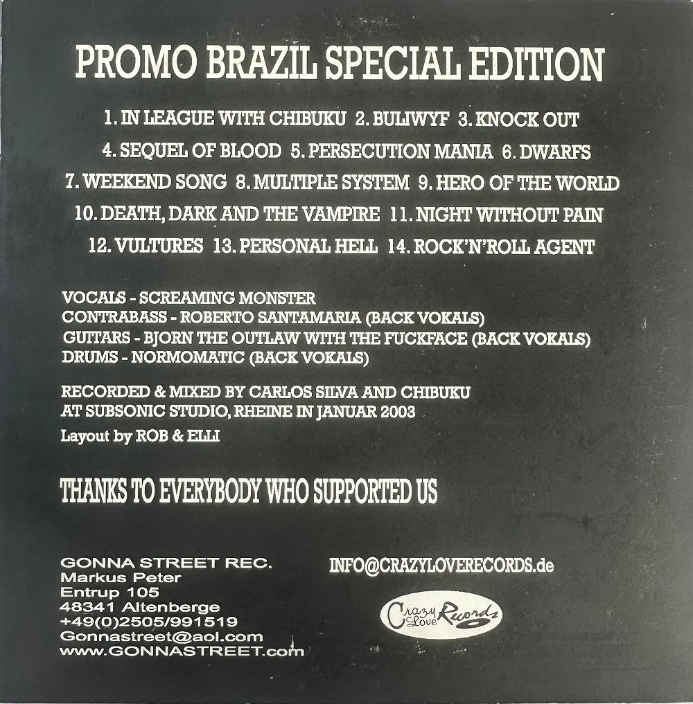 CD - Chibuku - Rock'n'Roll Is Devil's Music - Promo Brazil Special Edition