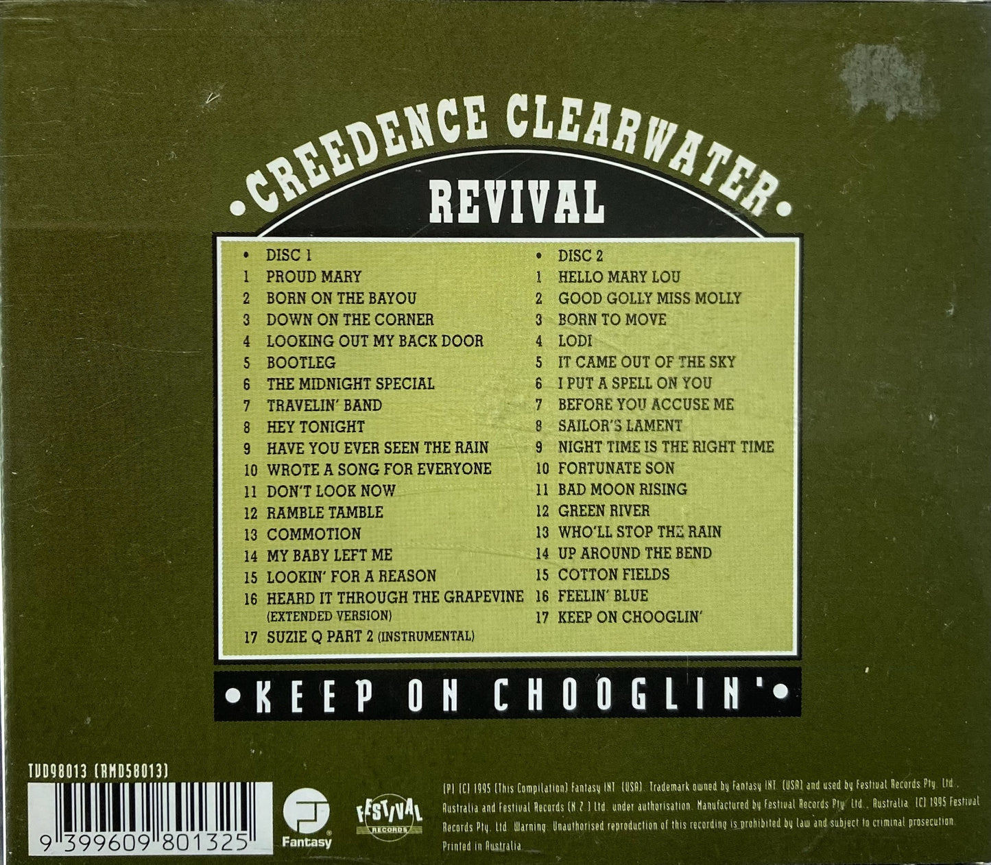 CD - Creedence Clearwater - Revival Keep On Chooglin'