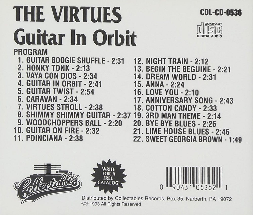 CD - Virtues - Guitar In Orbit - Golden Classics