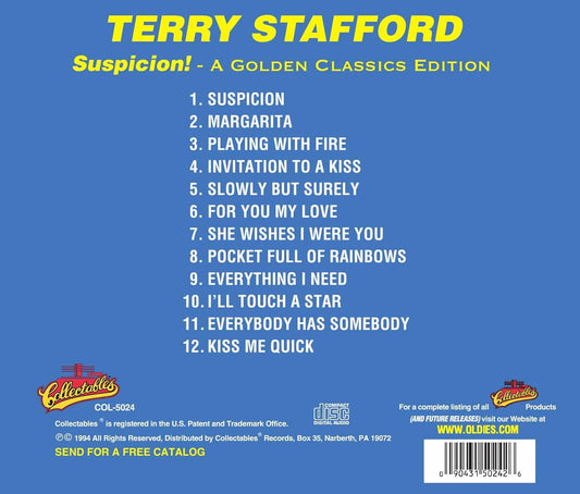 CD - Terry Stafford - Suspicion! - A Golden Classics Edition