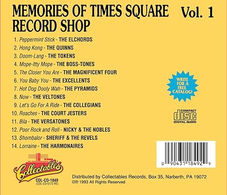 CD - VA - Memories Of Times Square Record Shop - Vol. 1